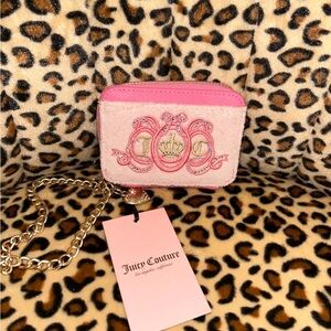 Juicy Couture Pink and Cream Wallets with Gold Accents
